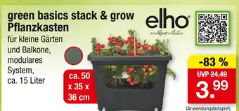 Zimmermann Elho green basics stack & grow pflanzkasten Angebot