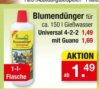 Zimmermann Sonnenhof blumendünger universal Angebot
