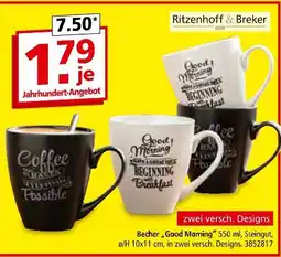 Segmüller Ritzenhoff & breker becher good morning Angebot
