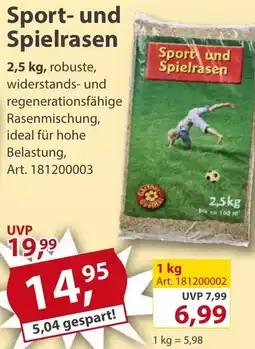 Sonderpreis Baumarkt Sport- und Spielrasen Angebot