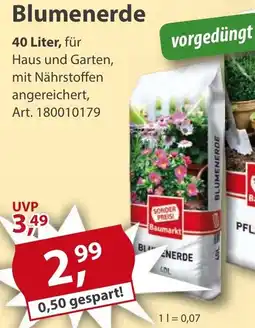 Sonderpreis Baumarkt Blumenerde Angebot