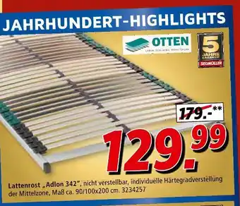 Segmüller Otten lattenrost adlon 342 Angebot