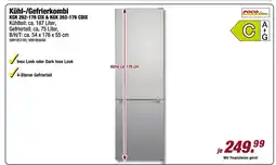 Poco Poco linie kühl-/gefrierkombi kgk 262-176 cix & kgk 262-176 cdix Angebot