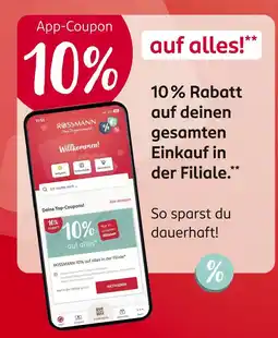 Rossmann 10 % rabatt Angebot
