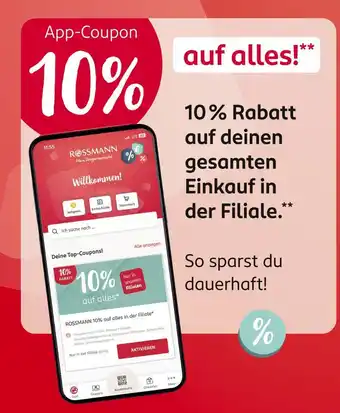 Rossmann 10 % rabatt Angebot