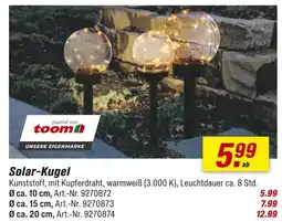 toom Baumarkt Toom solar-kugel Angebot