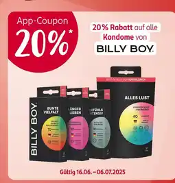 Rossmann Billy boy 20 % rabatt Angebot