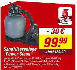 toom Baumarkt Toom sandfilteranlage power clean Angebot
