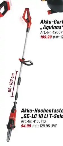 toom Baumarkt Akku-hochentaster „ge-lc 18 li t-solo“ Angebot