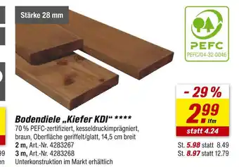 toom Baumarkt Pefc bodendiele „kiefer kdi“ Angebot