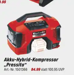 toom Baumarkt Einhell akku-hybrid-kompressor „pressito“ Angebot