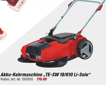 toom Baumarkt Akku-kehrmaschine te-sw 18/610 li-solo Angebot