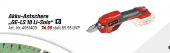 toom Baumarkt Akku-astschere „ge-ls 18 li-solo“ Angebot