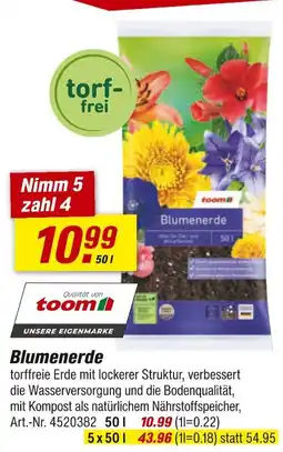 toom Baumarkt Toom blumenerde Angebot