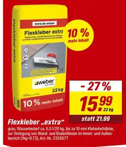 toom Baumarkt Weber flexkleber extra Angebot