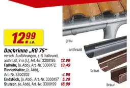 toom Baumarkt Dachrinne „rg 75“ Angebot