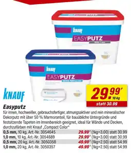 toom Baumarkt Knauf easyputz Angebot