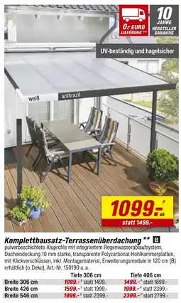 toom Baumarkt B komplettbausatz-terrassenüberdachung Angebot