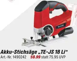 toom Baumarkt Akku-stichsäge „te-js 18 li“ Angebot
