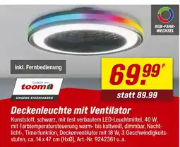 toom Baumarkt Toom deckenleuchte mit ventilator Angebot