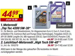 toom Baumarkt Liqui moly motorenöl „top tec 4200 5w-30“ Angebot