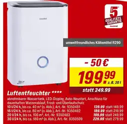 toom Baumarkt Comfee luftentfeuchter Angebot