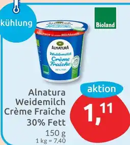 Budni Alnatura weidemilch crème fraîche 30% fett Angebot