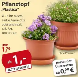 Sonderpreis Baumarkt Pflanztopf ,,Plastica" Angebot