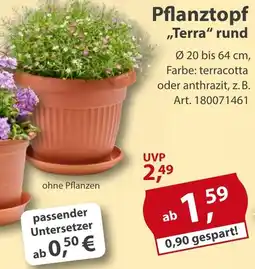 Sonderpreis Baumarkt Pflanztopf ,,Terra" rund Angebot