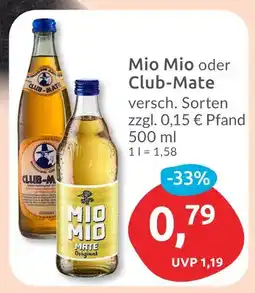 Budni Mio mio mio mio oder club-mate Angebot