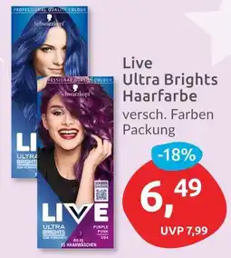 Budni Schwarzkopf live ultra brights haarfarbe Angebot