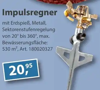 Sonderpreis Baumarkt Impulsregner Angebot