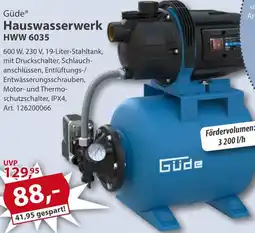 Sonderpreis Baumarkt Güde Hauswasserwerk HWW 6035 Angebot