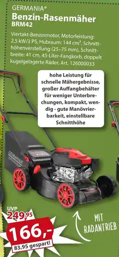 Sonderpreis Baumarkt GERMANIA Benzin-Rasenmäher BRM42 Angebot