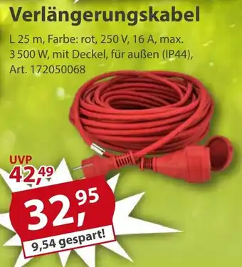 Sonderpreis Baumarkt Verlängerungskabel Angebot