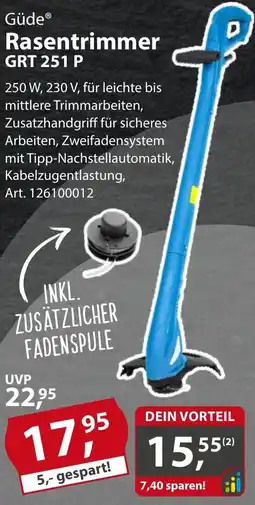 Sonderpreis Baumarkt Güde Rasentrimmer GRT 251 P Angebot