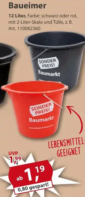 Sonderpreis Baumarkt Baueimer Angebot