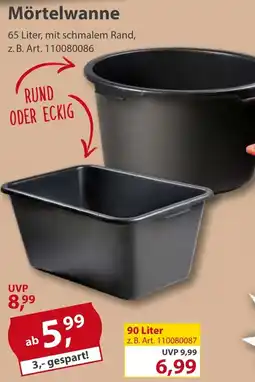 Sonderpreis Baumarkt Mörtelwanne Angebot