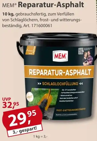 Sonderpreis Baumarkt MEM Reparatur-Asphalt Angebot