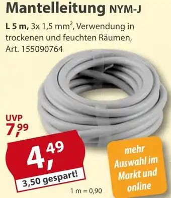 Sonderpreis Baumarkt Mantelleitung NYM-J Angebot