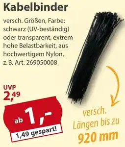 Sonderpreis Baumarkt Kabelbinder Angebot