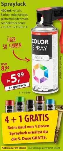 Sonderpreis Baumarkt Spraylack Angebot