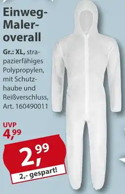 Sonderpreis Baumarkt Einweg Maleroverall Angebot
