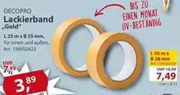 Sonderpreis Baumarkt DECOPRO Lackierband ,,Gold" Angebot