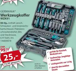 Sonderpreis Baumarkt GERMANIA Werkzeugkoffer WZK91 Angebot