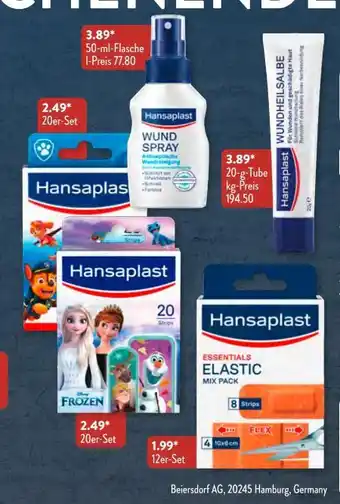 Aldi Süd Hansaplast Pflaster Angebot