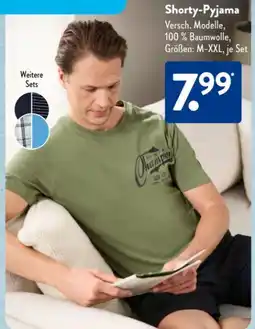 Aldi Süd Up2Fashion Herren Shorty-Pyjama Angebot