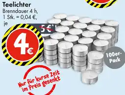 TEDi Teelichter Angebot
