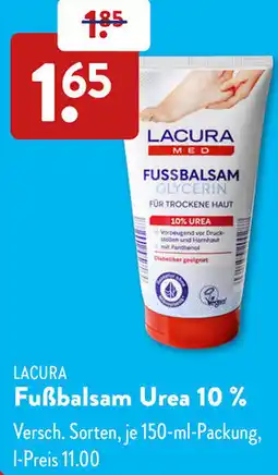 Aldi Süd LACURA Fußbalsam Urea 10% Angebot