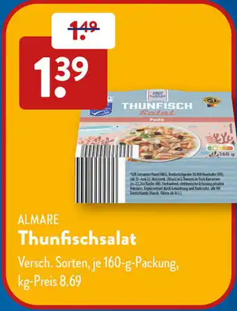 Aldi Süd ALMARE Thunfischsalat Angebot